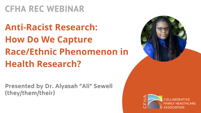 Anti-Racist Research: How Do We Capture Race/Ethnic Phenomenon in Health Research?