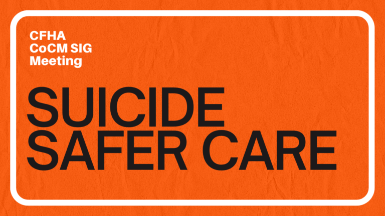CoCM Webinar: Suicide Safer Care