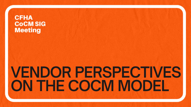 June CoCM SIG Meeting